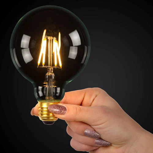 Lucide G95 Class B - Filament bulb - Ø 9,5 cm - LED Dim. - E27 - 1x7W 2700K - Transparant - atmosphere 1